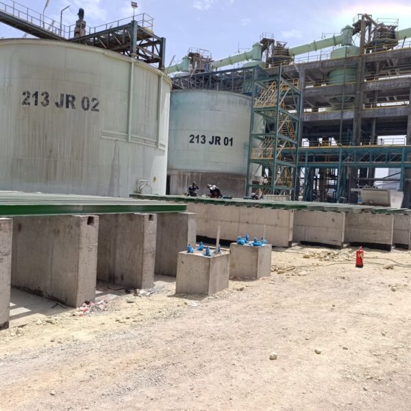 Projet avec SIDEN/ OCP SAFI montage/ soudage storage tanks